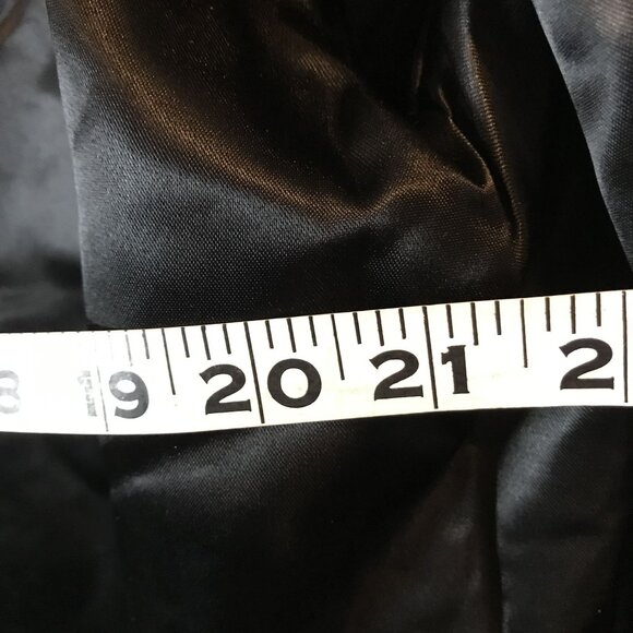 Vintage Black Persian Lamb Cropped Fur Jacket Mink Collar Womens 12 - Picture 13 of 15